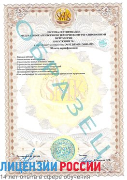Образец сертификата соответствия (приложение) Питкяранта Сертификат ISO 14001